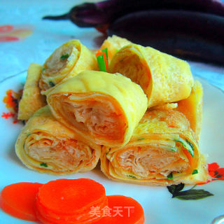 油条鸡蛋卷的做法步骤：6
