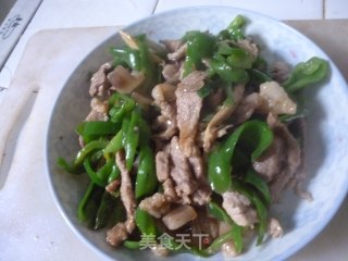 青椒肉丝的做法步骤：8