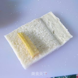 午后休闲小甜点の【吐司香蕉卷】的做法步骤：4