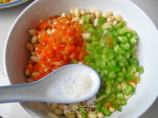 双椒拌黄豆的做法步骤：8