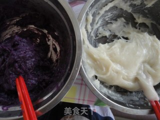奶香紫薯冰皮月饼的做法步骤：8