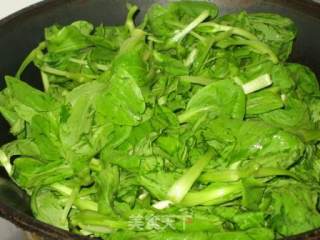 鸡毛菜肉丝炒面条的做法步骤：6
