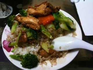 卡卡家的照烧鸡肉饭的做法步骤：9