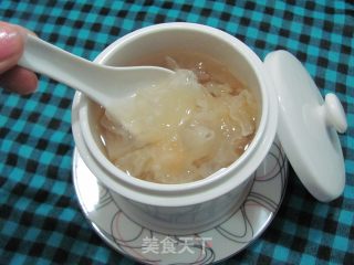 雪梨冰糖银耳的做法步骤：12