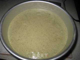 抹茶戚风蛋糕的做法步骤：9