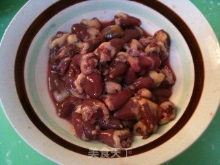 香芹爆鸡心的做法步骤：2