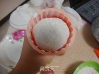 五彩缤纷的冰皮月饼的做法步骤：10