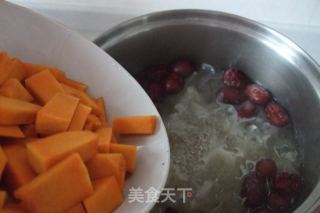 南瓜红枣银耳羹的做法步骤：6