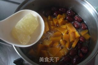 南瓜红枣银耳羹的做法步骤：7