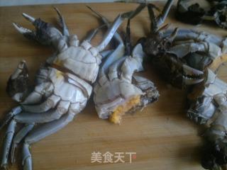 金秋时令菜。。。肉末蒸蟹的做法步骤：3