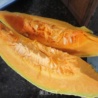豆豉蒸南瓜的做法步骤：1