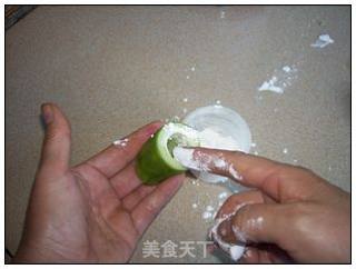 虾仁酿丝瓜的做法步骤：5