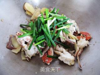 一蟹二食之姜葱蟹的做法步骤：7