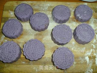 紫薯豆沙饼的做法步骤：8