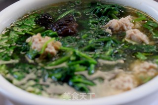 菠菜丸子汤的做法步骤：10