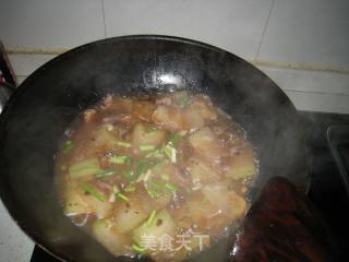 豆豉肉片烧冬瓜的做法步骤：6
