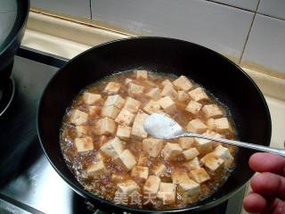 家常肉末烧豆腐的做法步骤：7