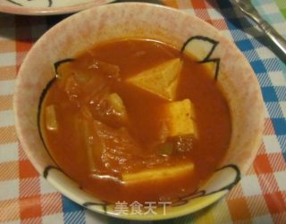 秘制泡菜豆腐汤~ 绝对纯正哦~的做法步骤：6