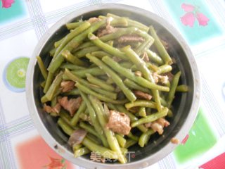 非常简单的家常菜---豆角烧肉的做法步骤：6