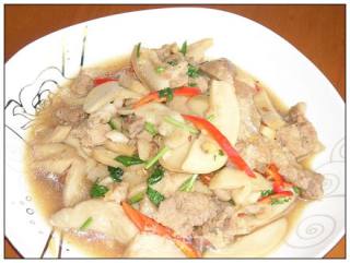 杏鲍菇炒肉片的做法步骤：12