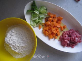 绿野仙踪——菜汁猫耳朵的做法步骤：2