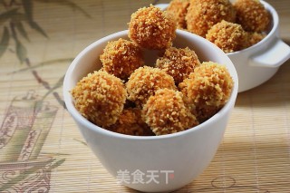 炸红萝卜丸的做法步骤：12