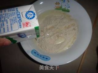 奶香苦荞饼的做法步骤：2