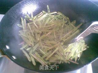干炒扁豆丝的做法步骤：3