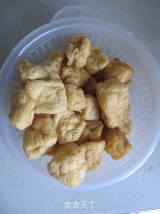 油豆腐炖小白菜的做法步骤：2