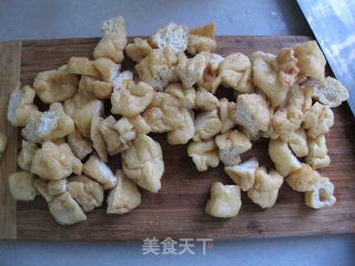 油豆腐炖小白菜的做法步骤：3
