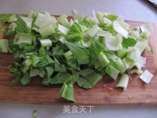 油豆腐炖小白菜的做法步骤：4