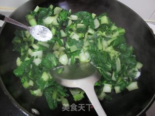 油豆腐炖小白菜的做法步骤：7