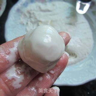 南瓜馅糯米巴的做法步骤：3