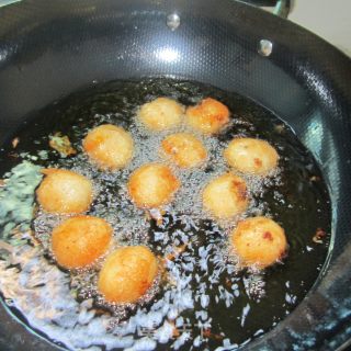 南瓜馅糯米巴的做法步骤：9