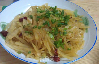 蒜香土豆丝的做法步骤：6