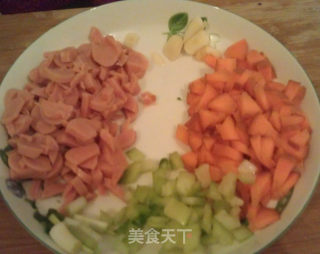 懒人炒剩饭的做法步骤：1