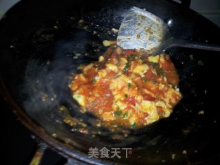 番茄炒蛋的做法步骤：9