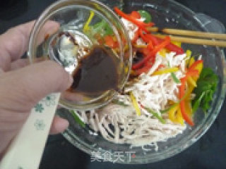 彩椒鸡丝的做法步骤：11