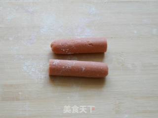 南瓜香肠面卷的做法步骤：8