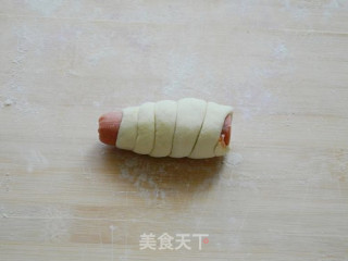 南瓜香肠面卷的做法步骤：10