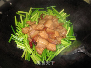 蒜薹炒肉的做法步骤：7