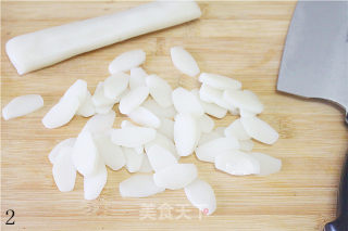【宁式炒年糕】软糯清爽的炒年糕的做法步骤：2