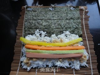 寿司卷的做法步骤：9