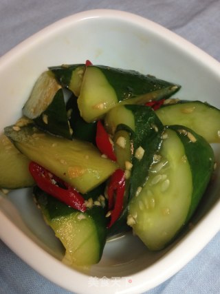 涼拌蒜辣黃瓜【傳統的家常涼拌】新鮮嚐的做法步骤：9