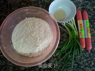 香葱火腿花卷的做法步骤：1