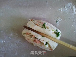 香葱火腿花卷的做法步骤：11