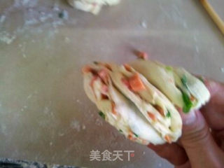 香葱火腿花卷的做法步骤：12