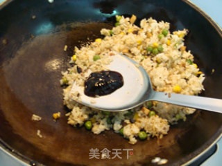 豆豉蚝油炒饭的做法步骤：7