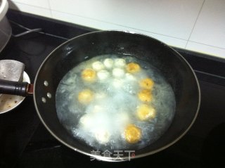 鸡毛菜丸子汤的做法步骤：7