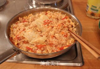 西红柿鸡蛋炖饭的做法步骤：4
